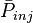  \bar{P}_{inj} 